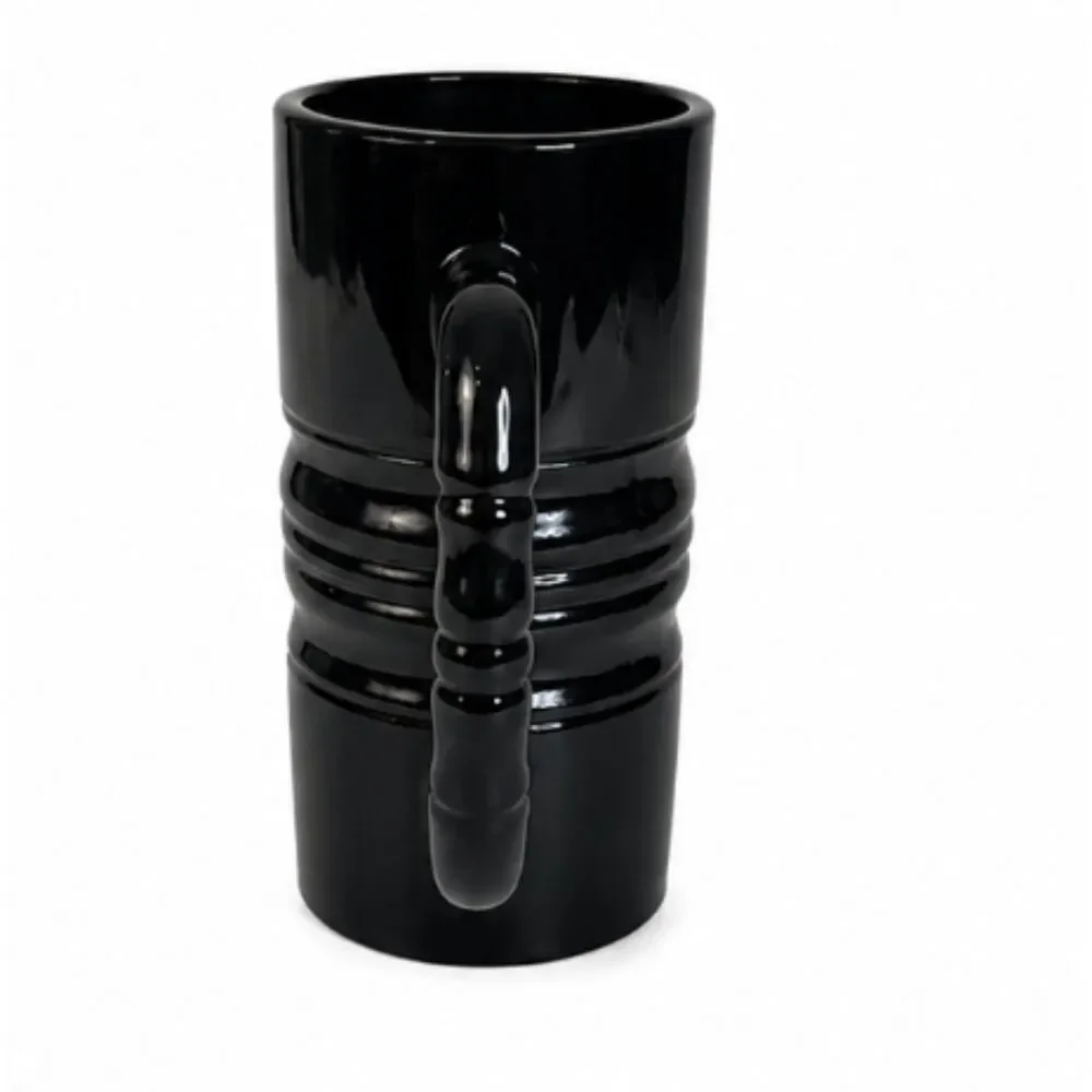 1970s Vintage Black Amethyst Ribbed Mug Tankard | Indiana Glass Tiara 6